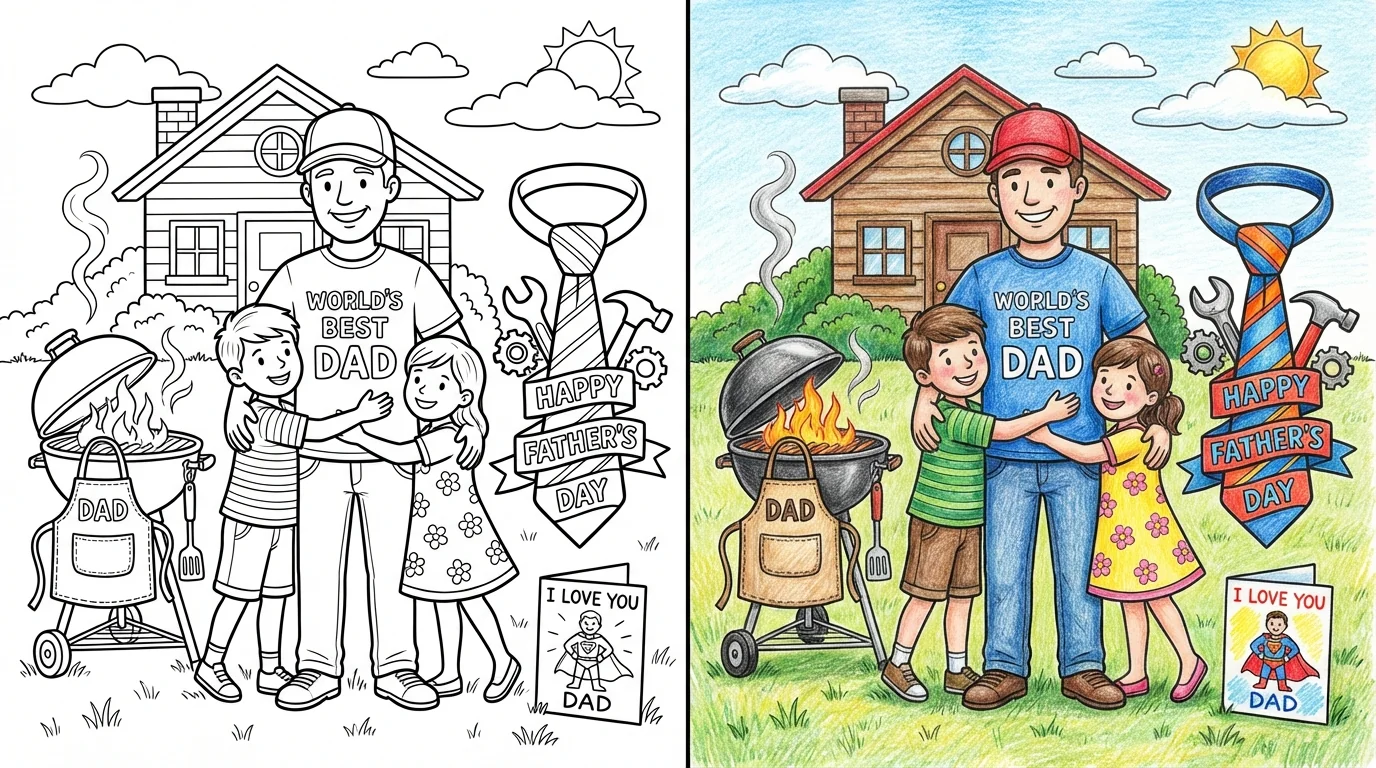 fathers day coloring pages