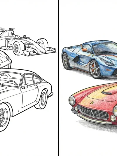 Ferrari coloring pages