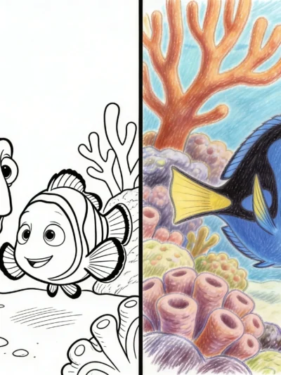 Finding Nemo coloring pages