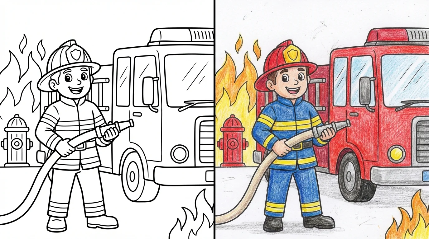 fireman coloring pages