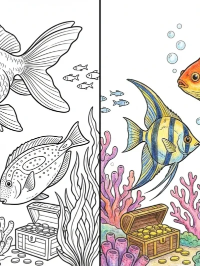 Fish coloring pages