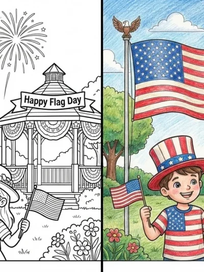 Flag Day coloring pages