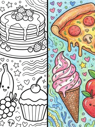 Food coloring pages