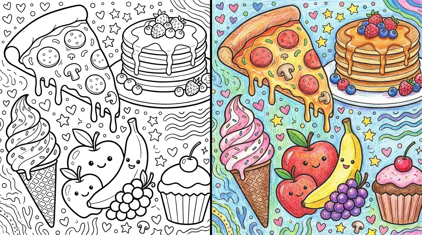 food coloring pages