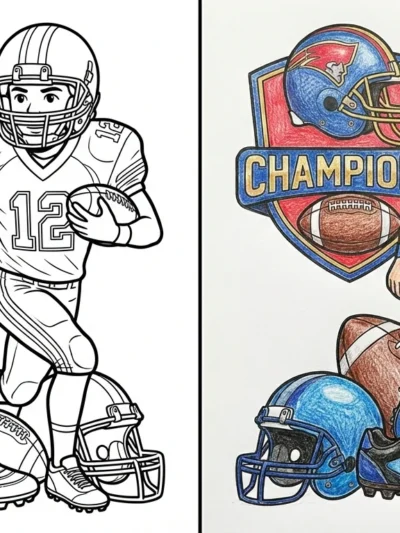 Football coloring pages