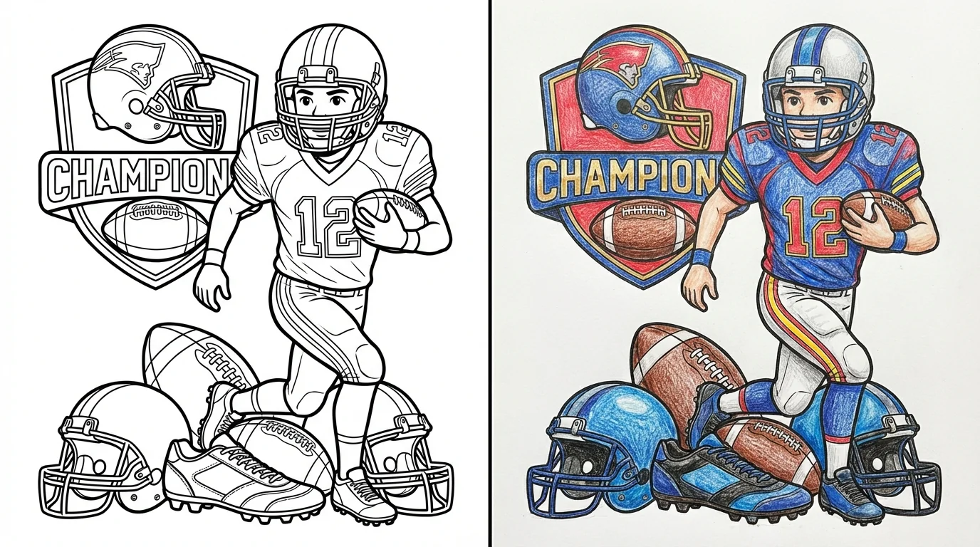 football coloring pages