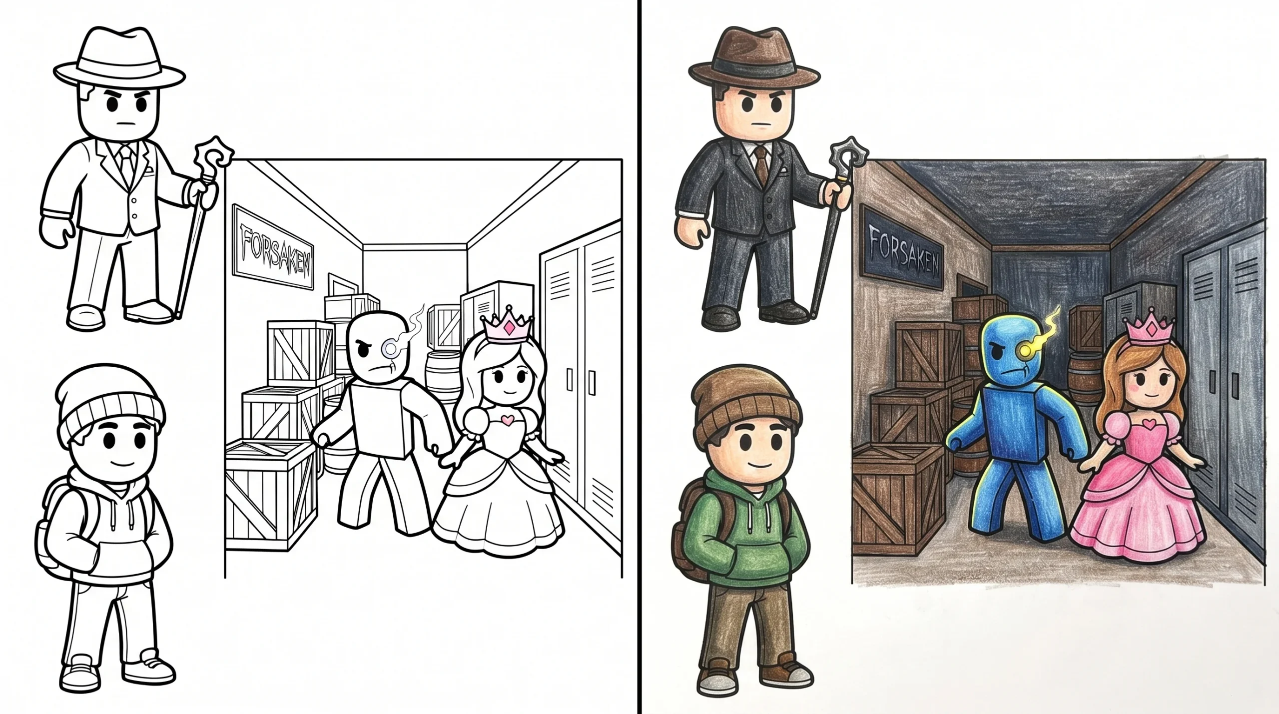 forsaken coloring pages