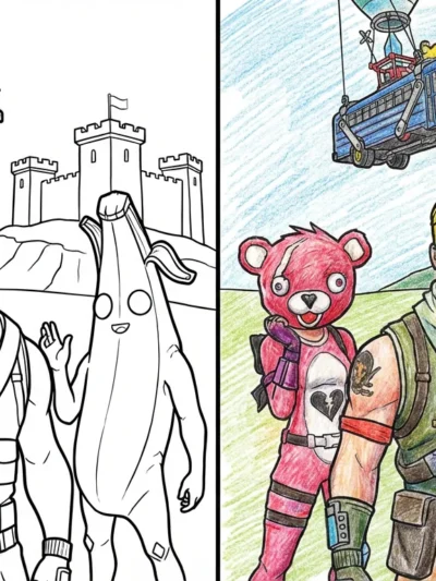 Fortnite coloring pages
