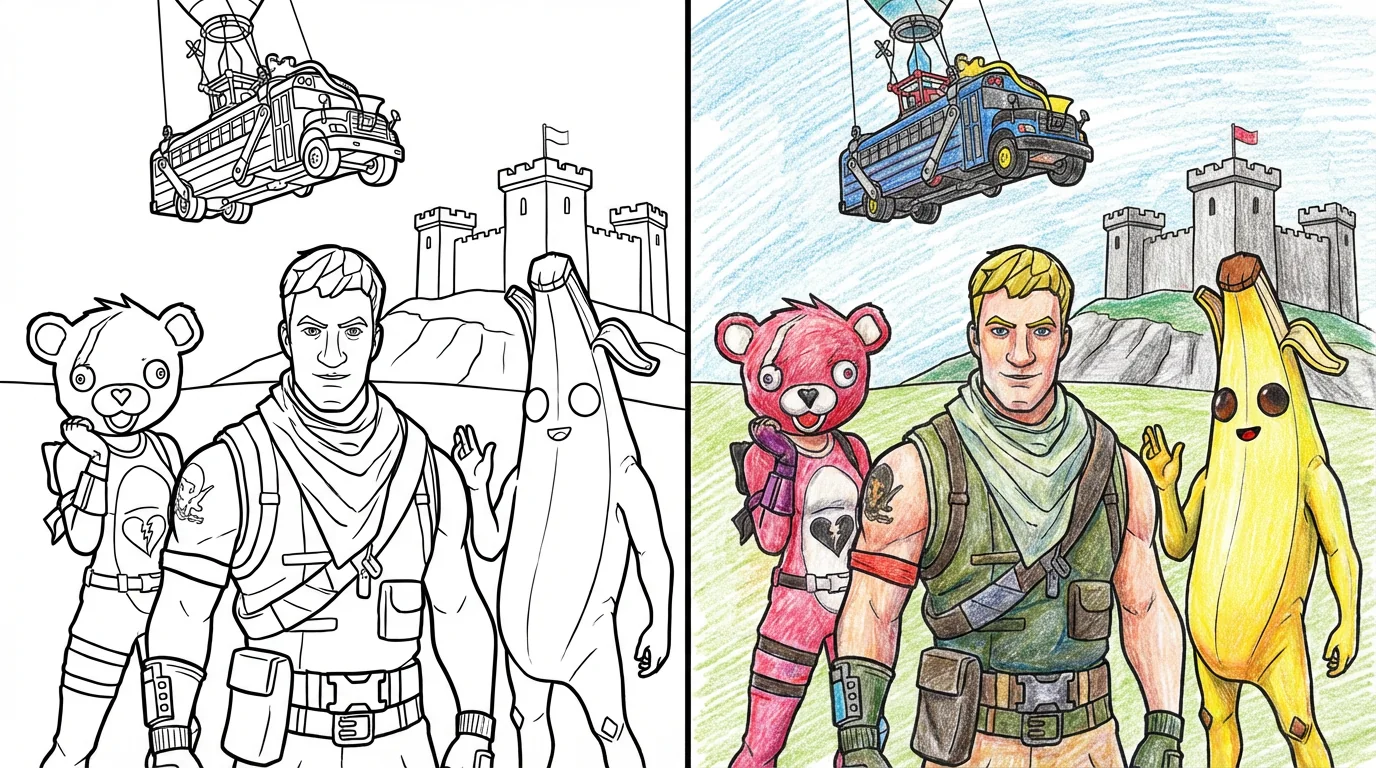 fortnite coloring pages