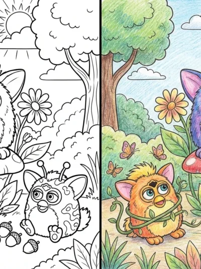 Furby coloring pages