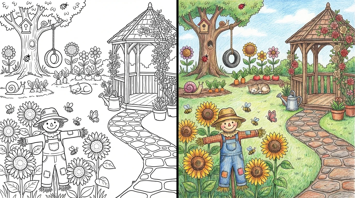 garden coloring pages