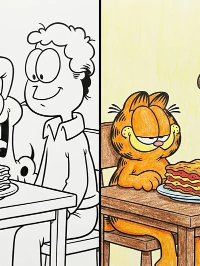 Garfield coloring pages
