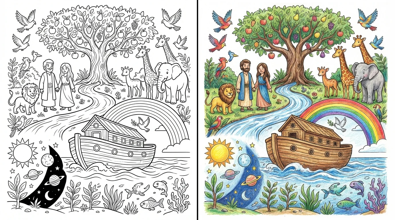 genesis coloring pages