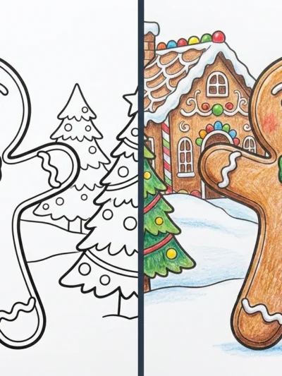 Gingerbread Man coloring pages
