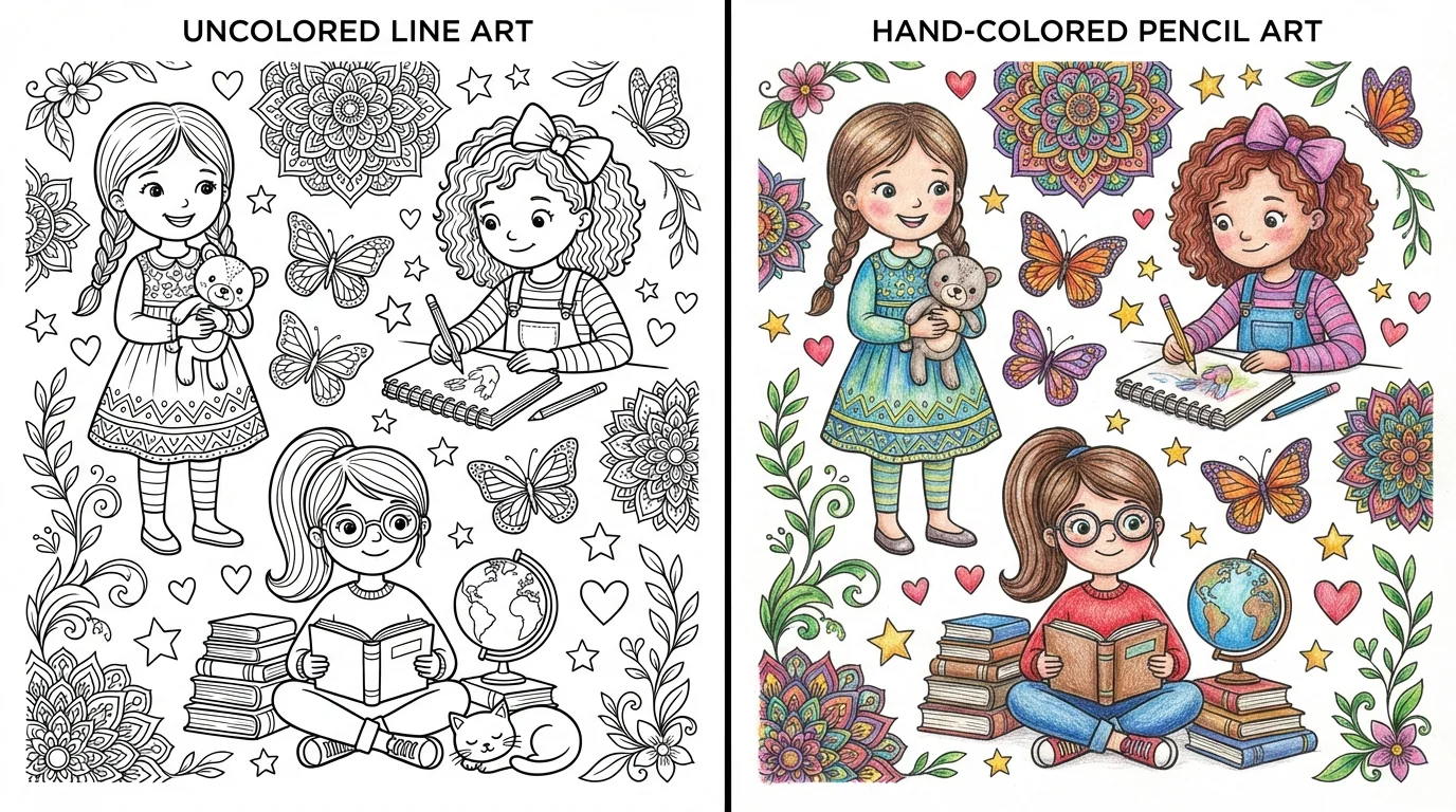 53 Girl Girl Coloring Pages (Free PDFs)