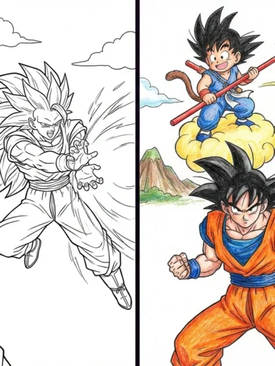Goku coloring pages