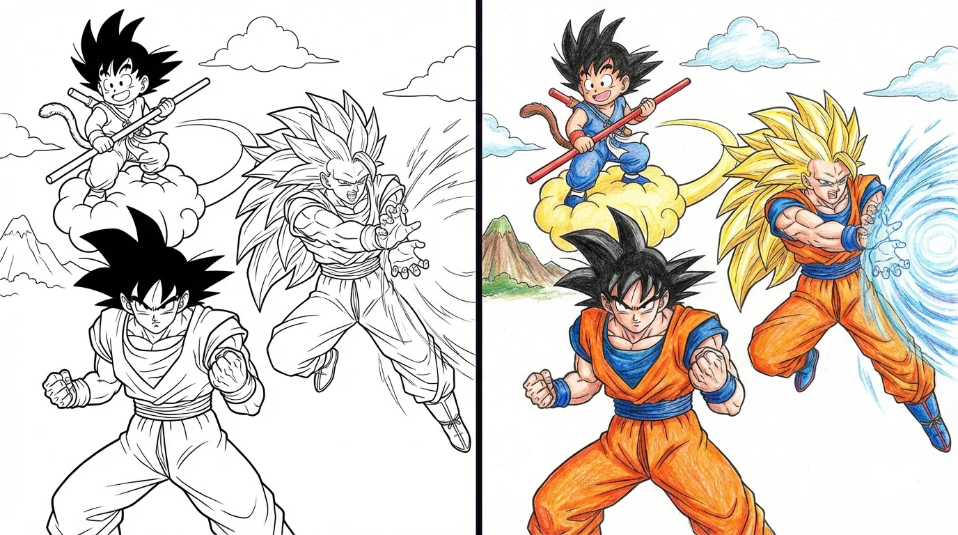 goku coloring pages
