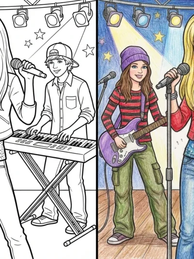 Hannah Montana coloring pages