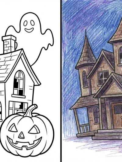 Haunted House coloring pages