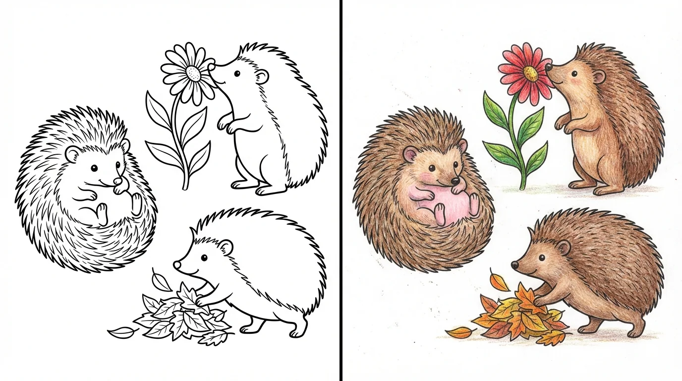 hedgehog coloring pages