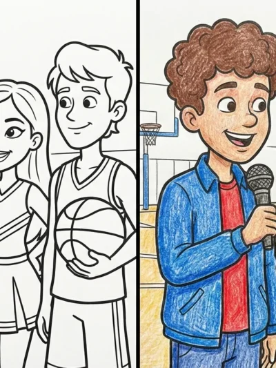 High School Musical coloring pages