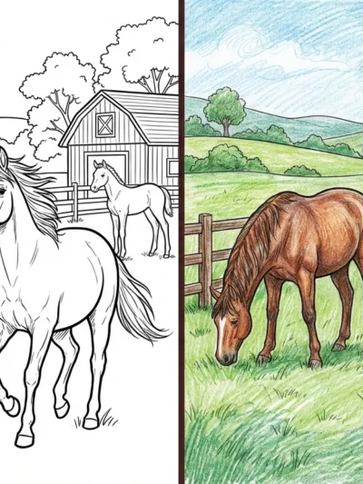 Horse coloring pages