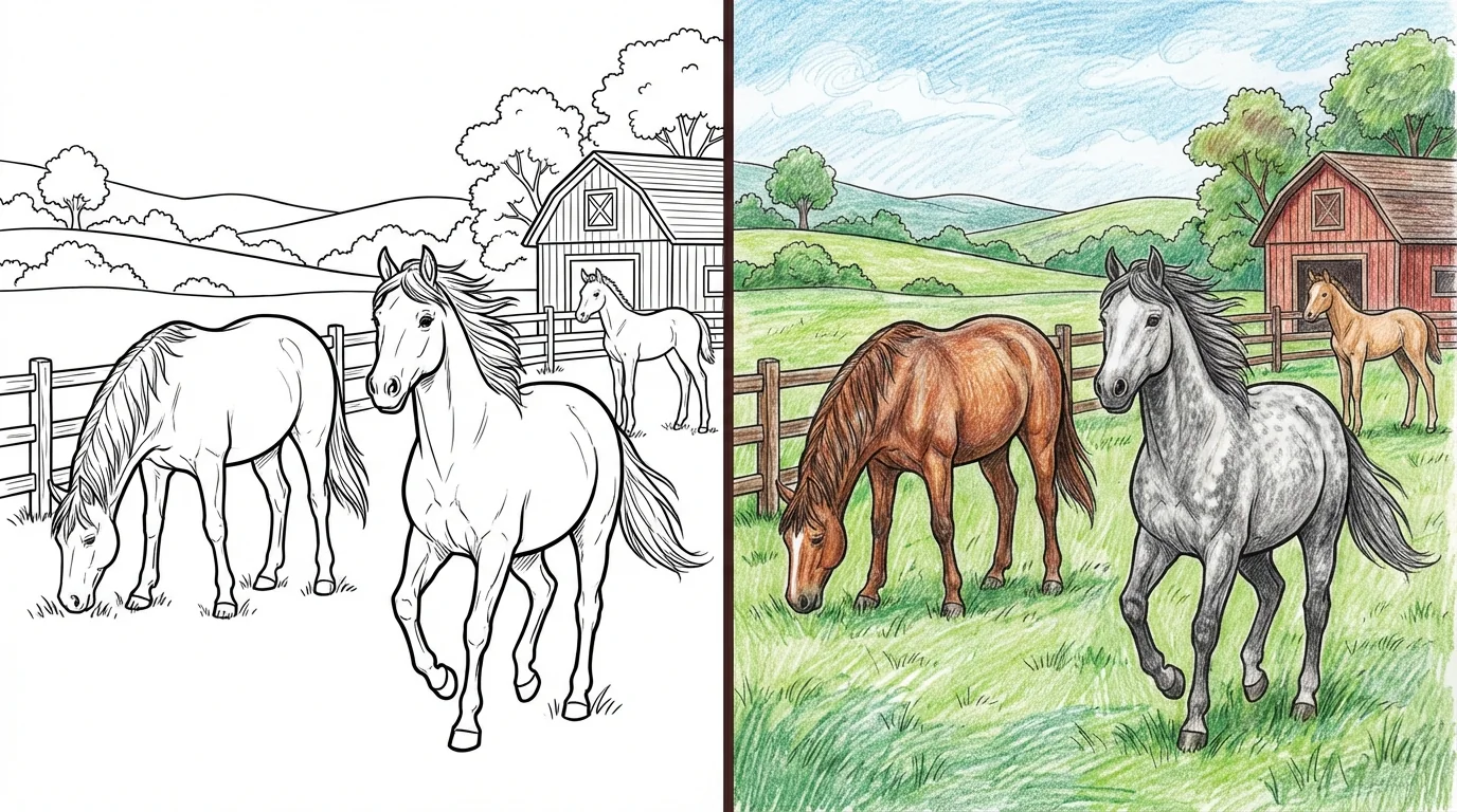 horse coloring pages
