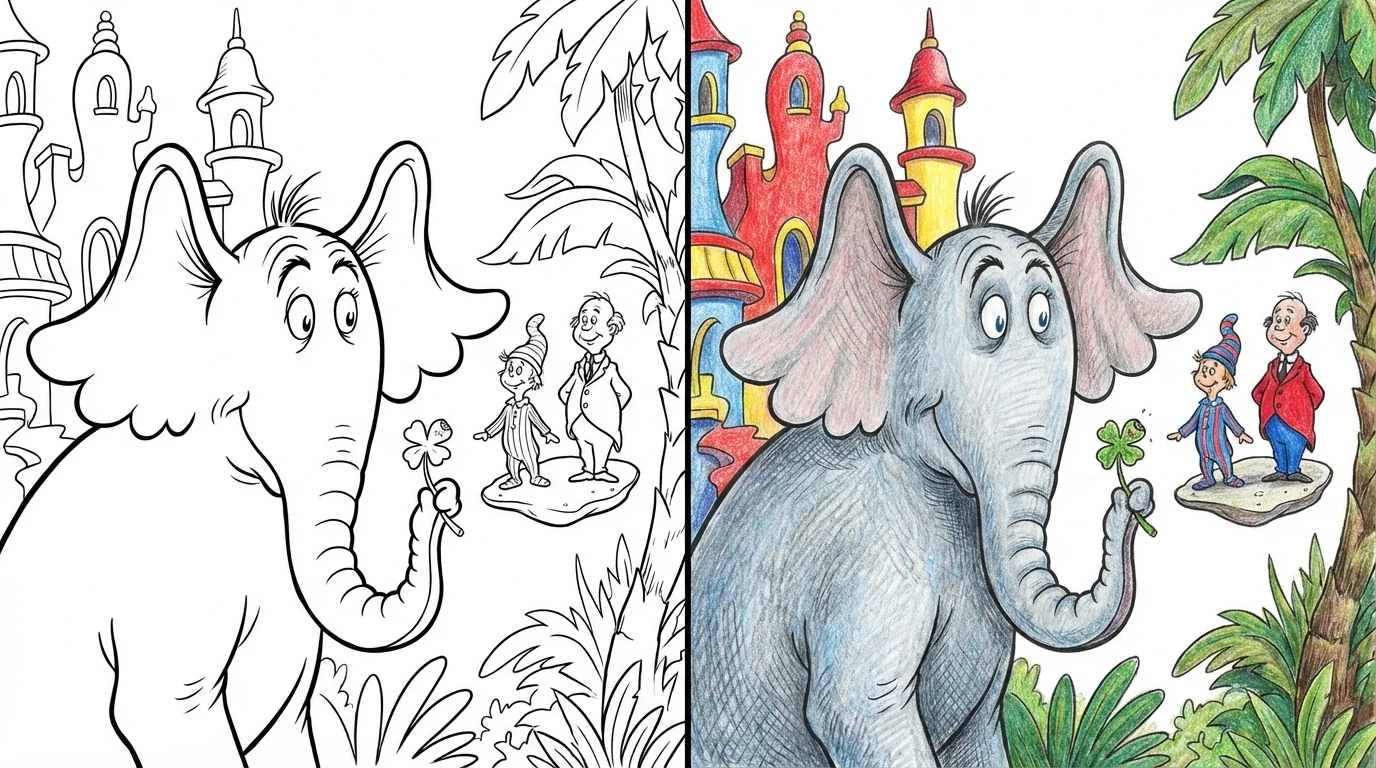 horton hears a who coloring pages