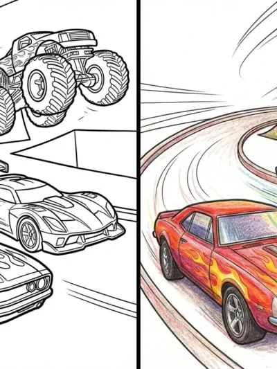 Hot Wheels coloring pages
