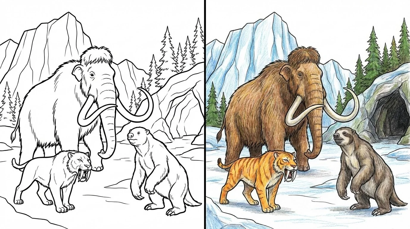 ice age coloring pages