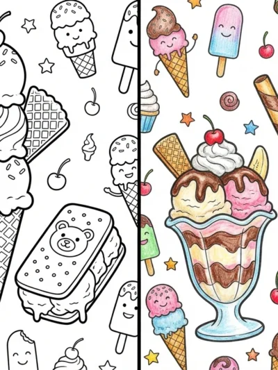 Ice Cream coloring pages