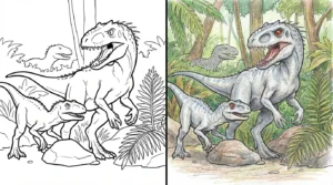 indominus rex coloring pages