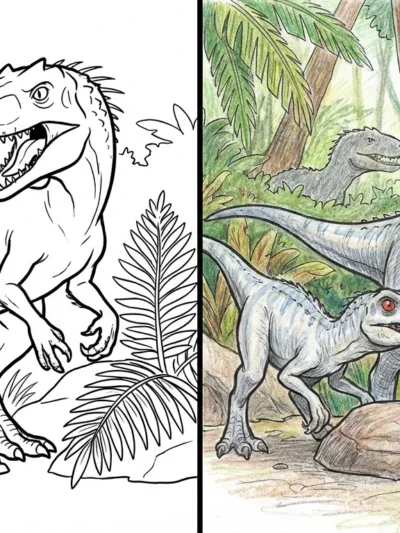 Indominus Rex coloring pages