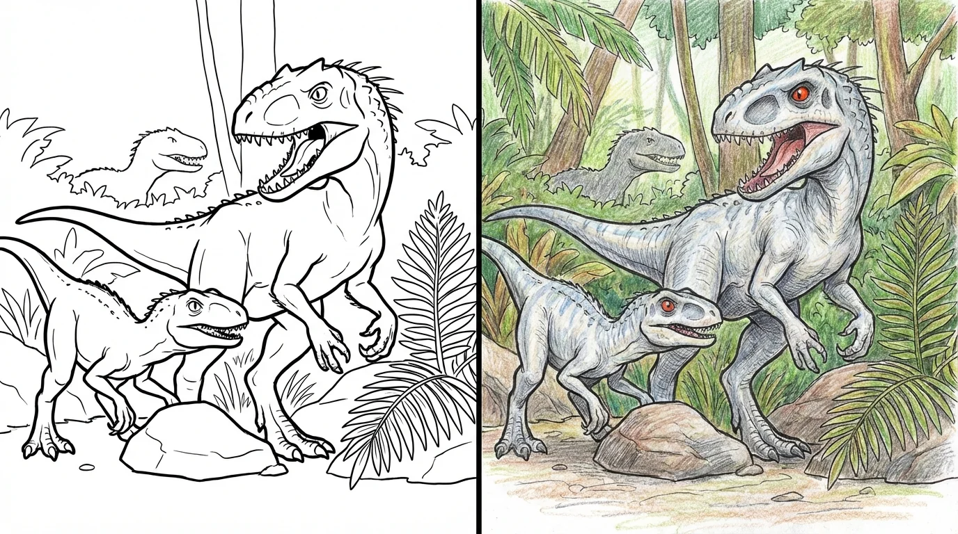 52 Indominus Rex Coloring Pages (Free PDFs)