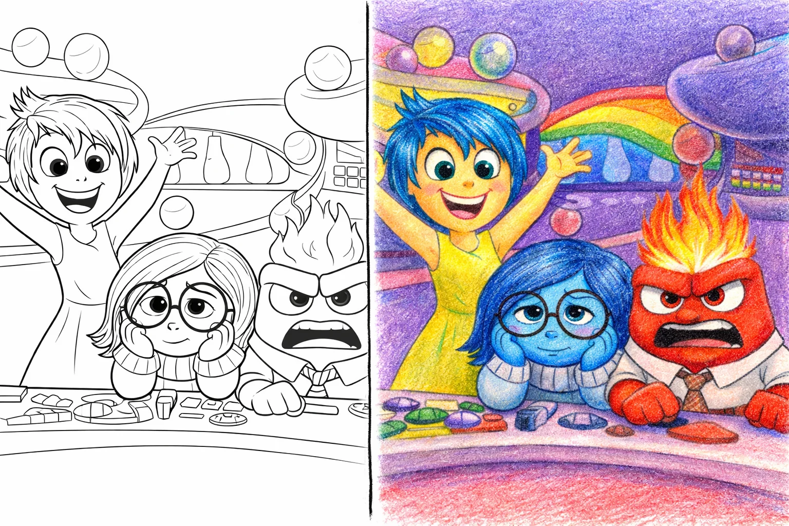56 Inside Out Coloring Pages (Free PDFs)