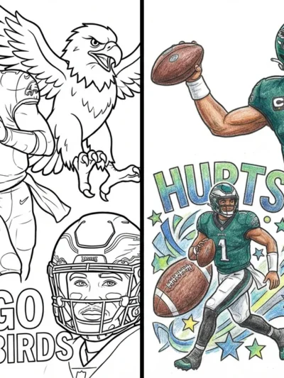 Jalen Hurts coloring pages