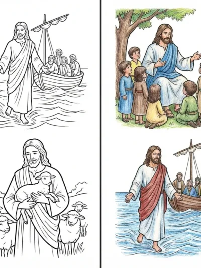 Jesus coloring pages