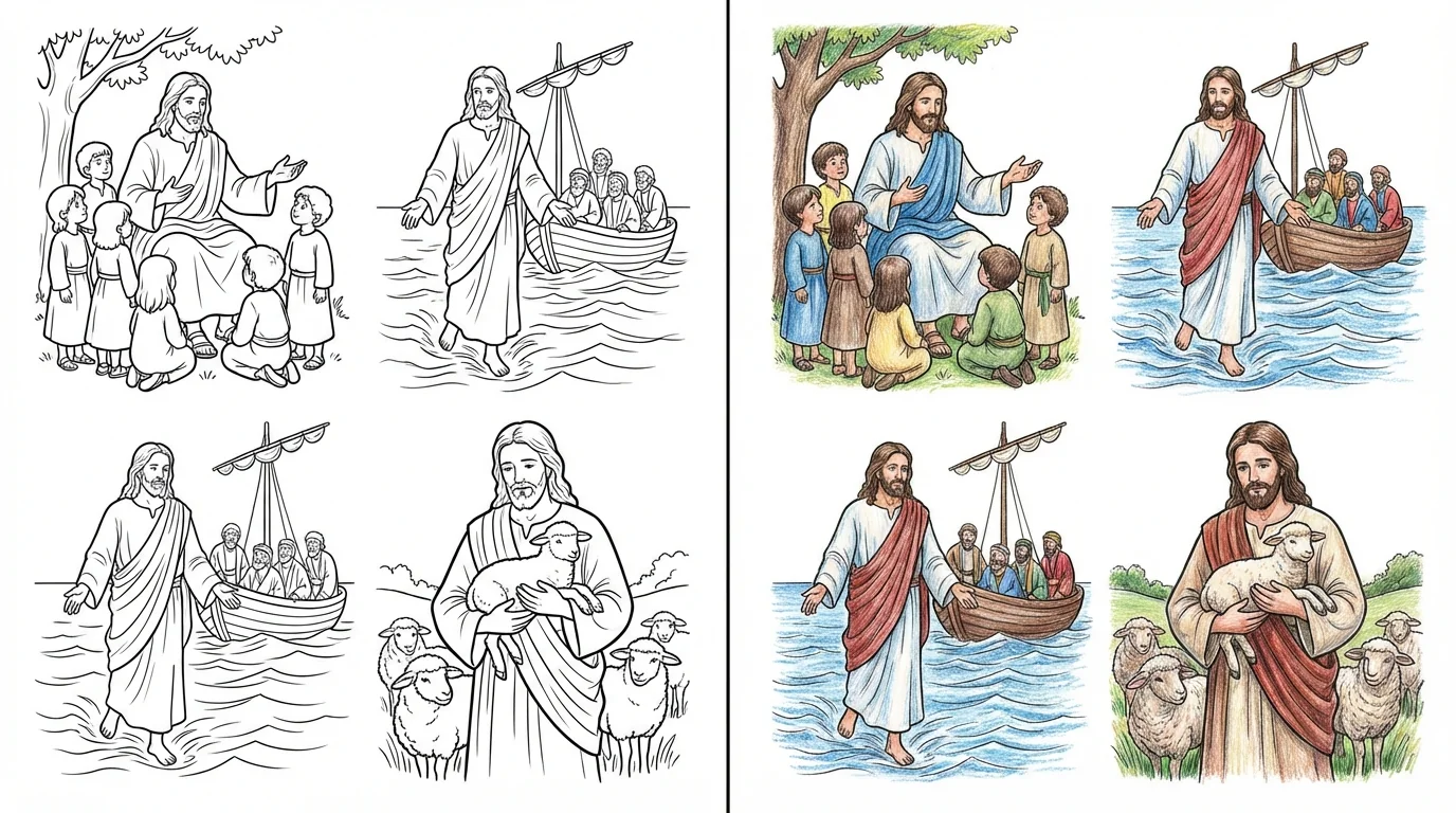 jesus coloring pages