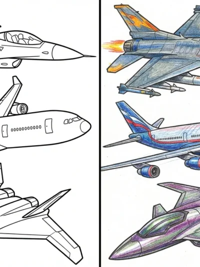Jet coloring pages