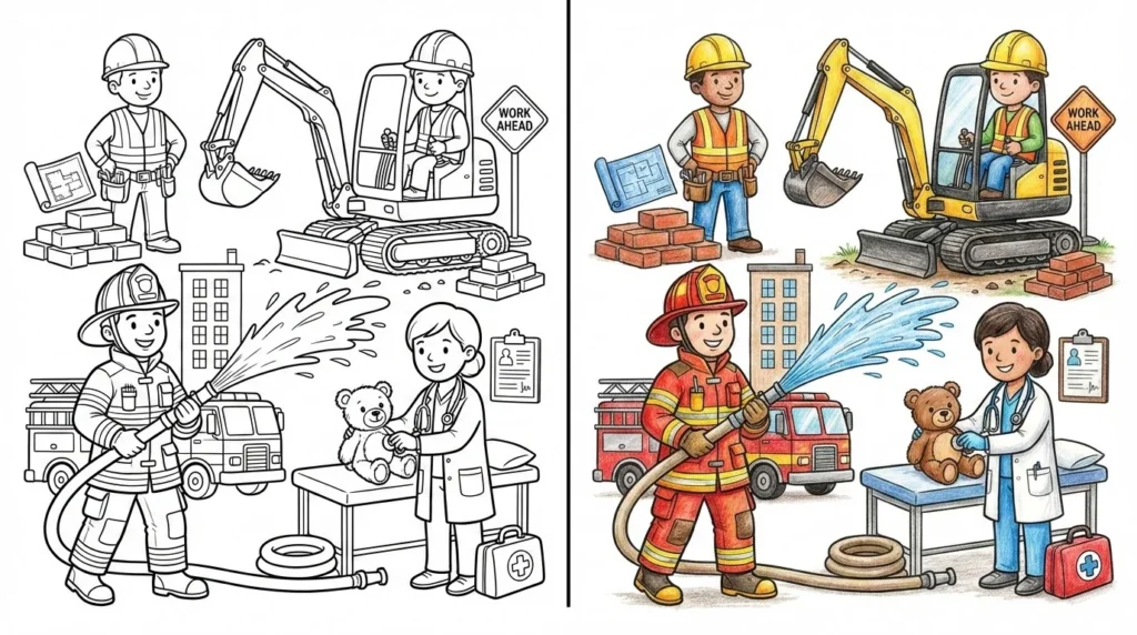 37 Jobs Coloring Pages (Free PDFs) - ColoringBookFun