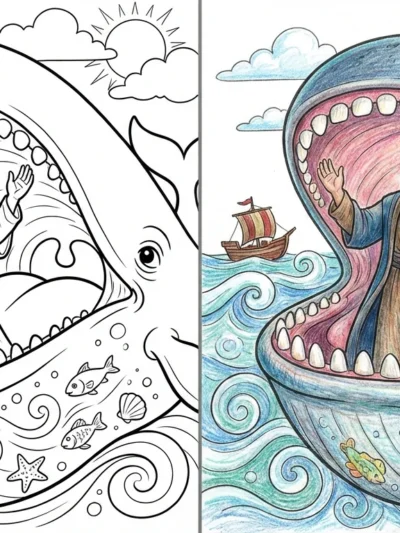 Jonah coloring pages