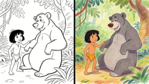 jungle book coloring pages