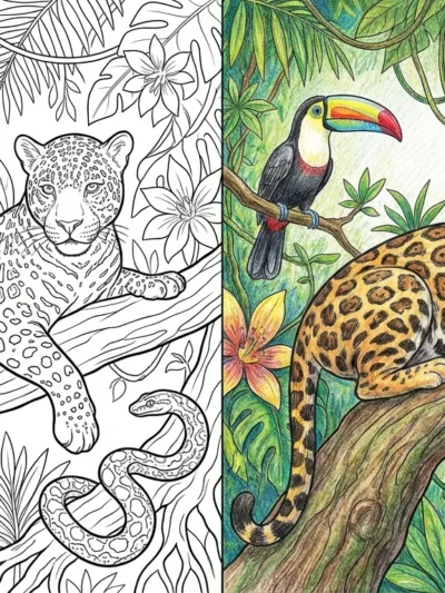 Jungle coloring pages