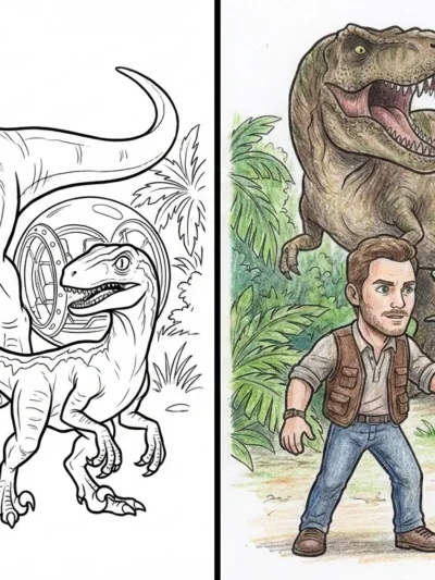 Jurassic World coloring pages