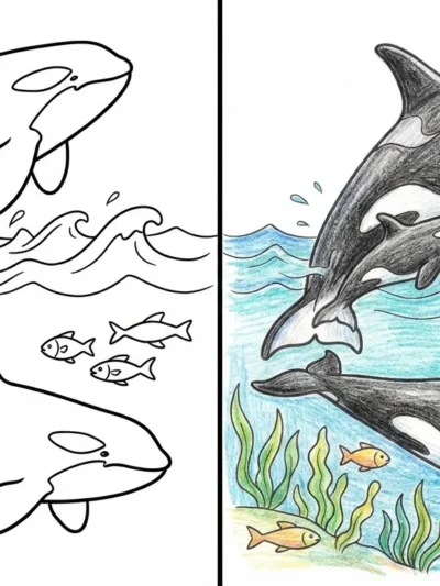 Killer Whale coloring pages