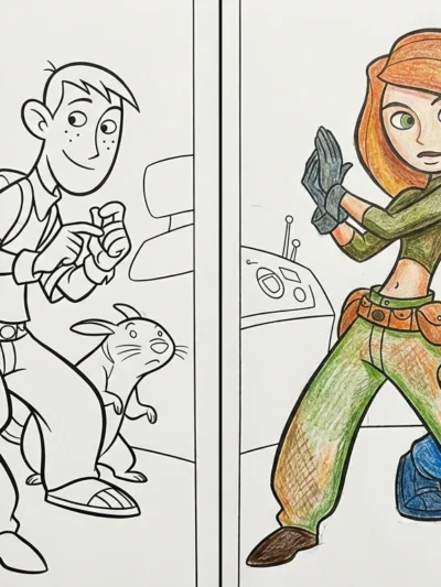 Kim Possible coloring pages