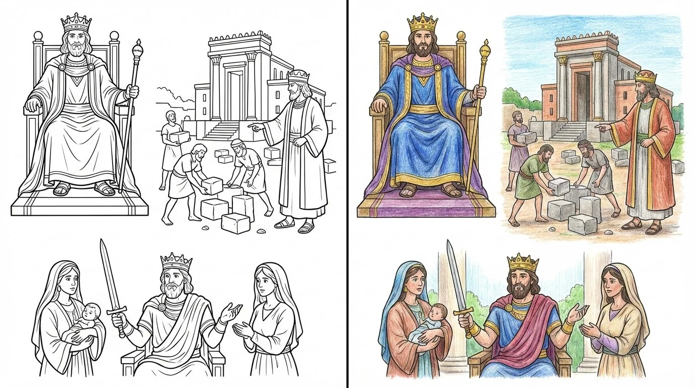 king solomon coloring pages