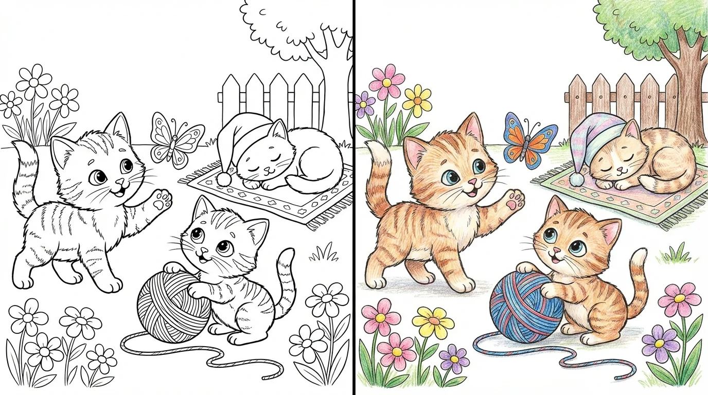 kitten coloring pages