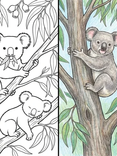 Koala coloring pages