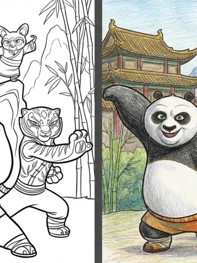 Kung Fu Panda coloring pages